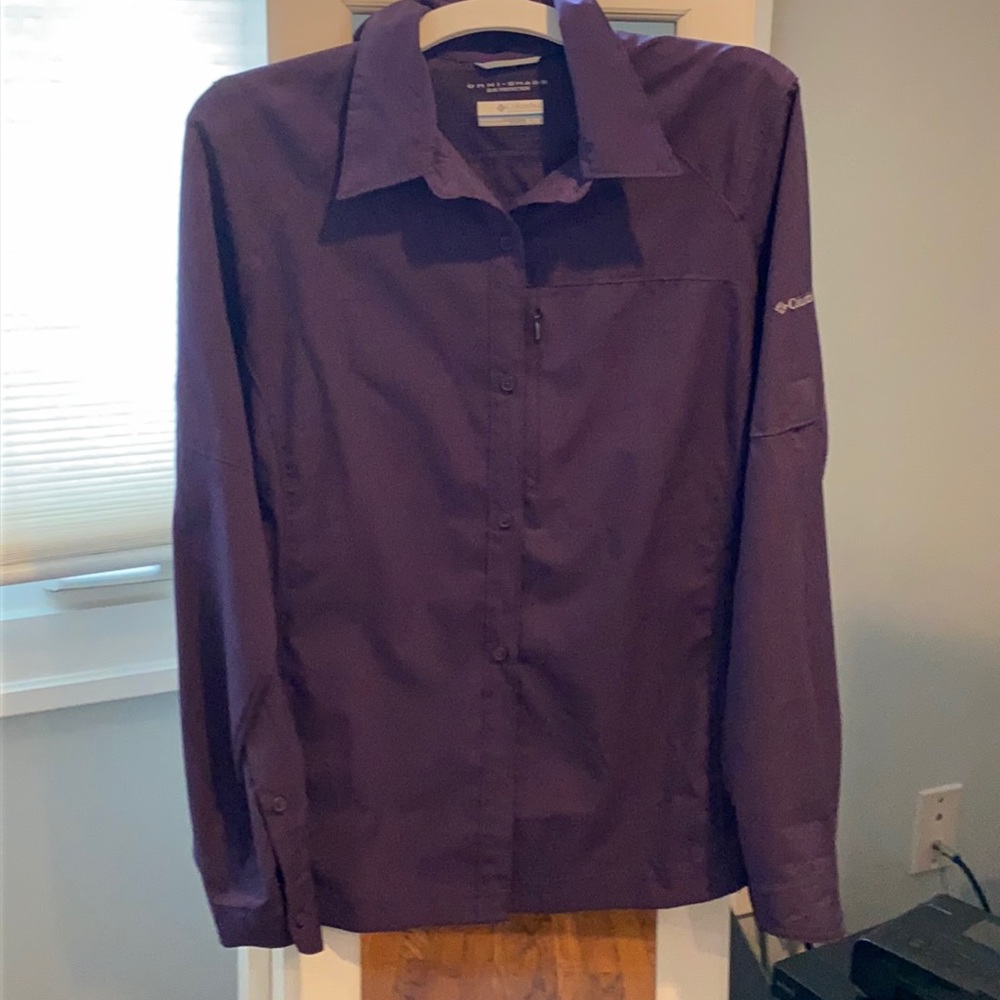 Hardly Worn Purple Spf Columbia Omni Shade Top Shirt